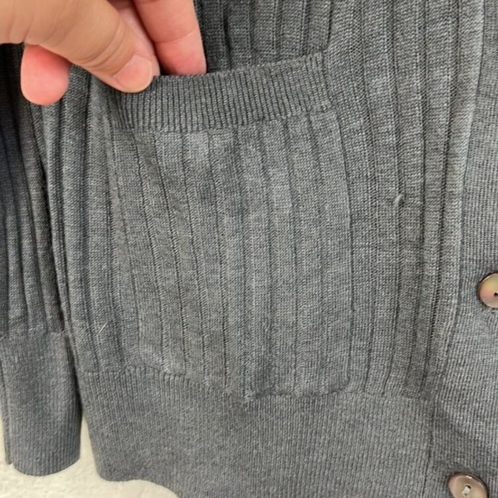 The Reset R Label Cashmere Ribbed Cardigan Sweater - Picture 3 of 7